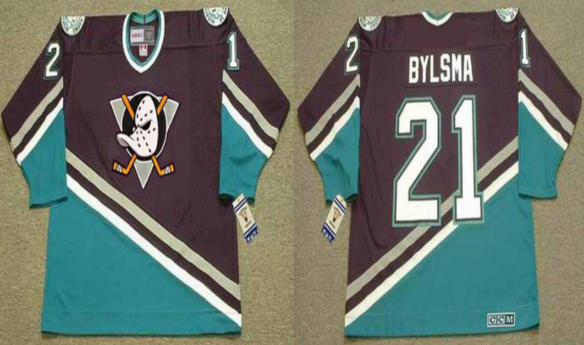 2019 Men Anaheim Ducks #21 Bylsma black CCM NHL jerseys